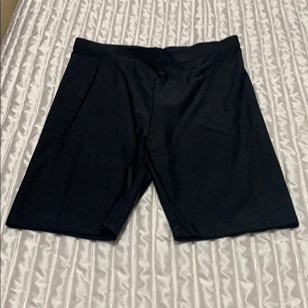 Black biker shorts